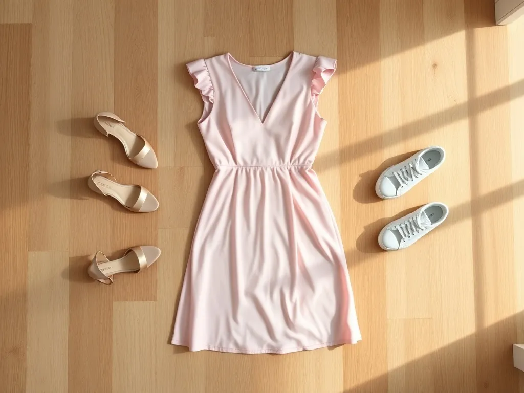 Jakie buty pasują do różowej sukienki?