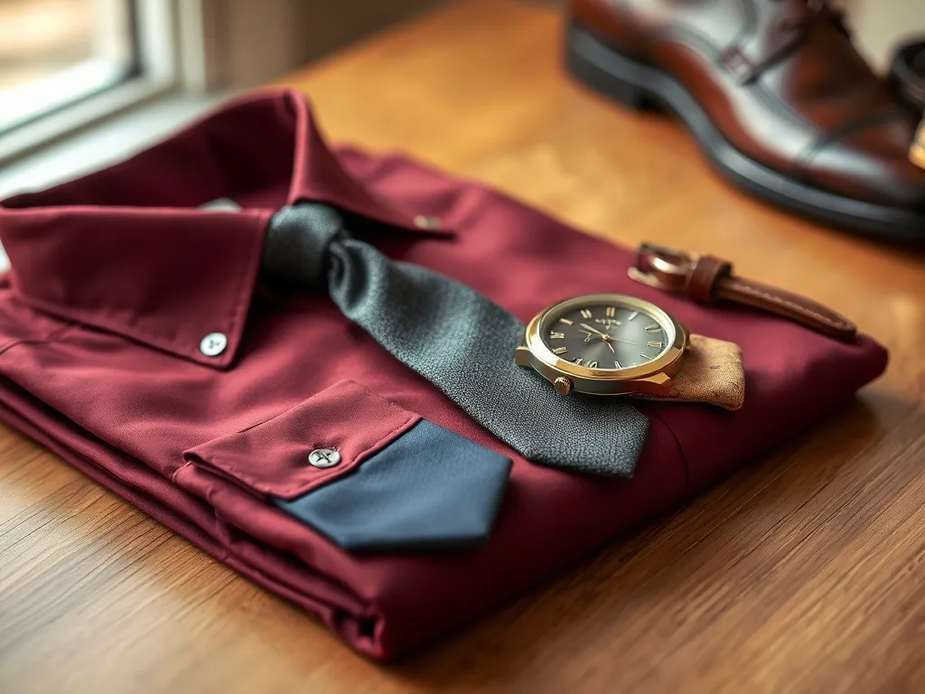 Jaki krawat do bordowej koszuli?