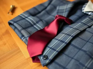 Jaki krawat do garnituru w kratę?