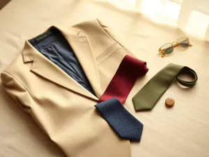 Jaki krawat do beżowego garnituru?