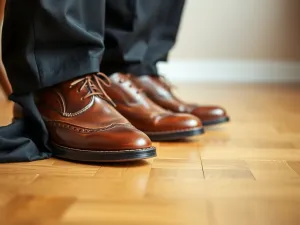 Czy brązowe buty pasują do czarnych spodni?