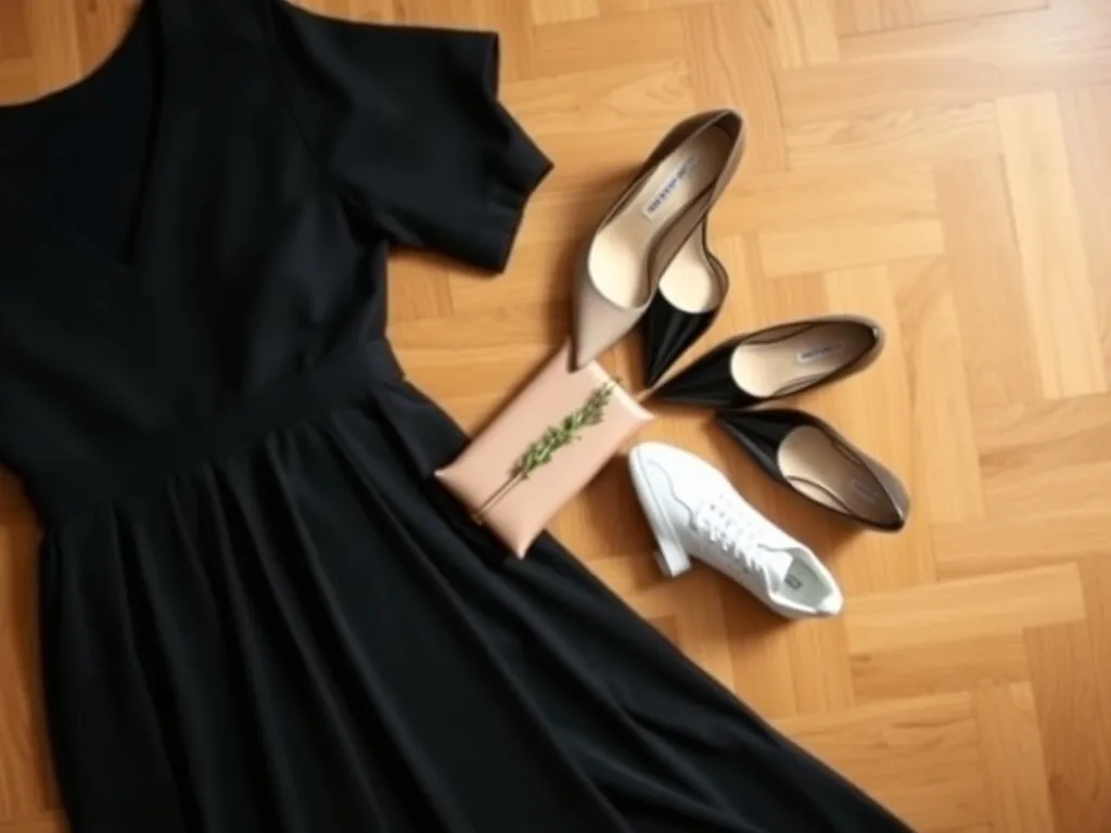 Jakie buty pasują do czarnej sukienki?